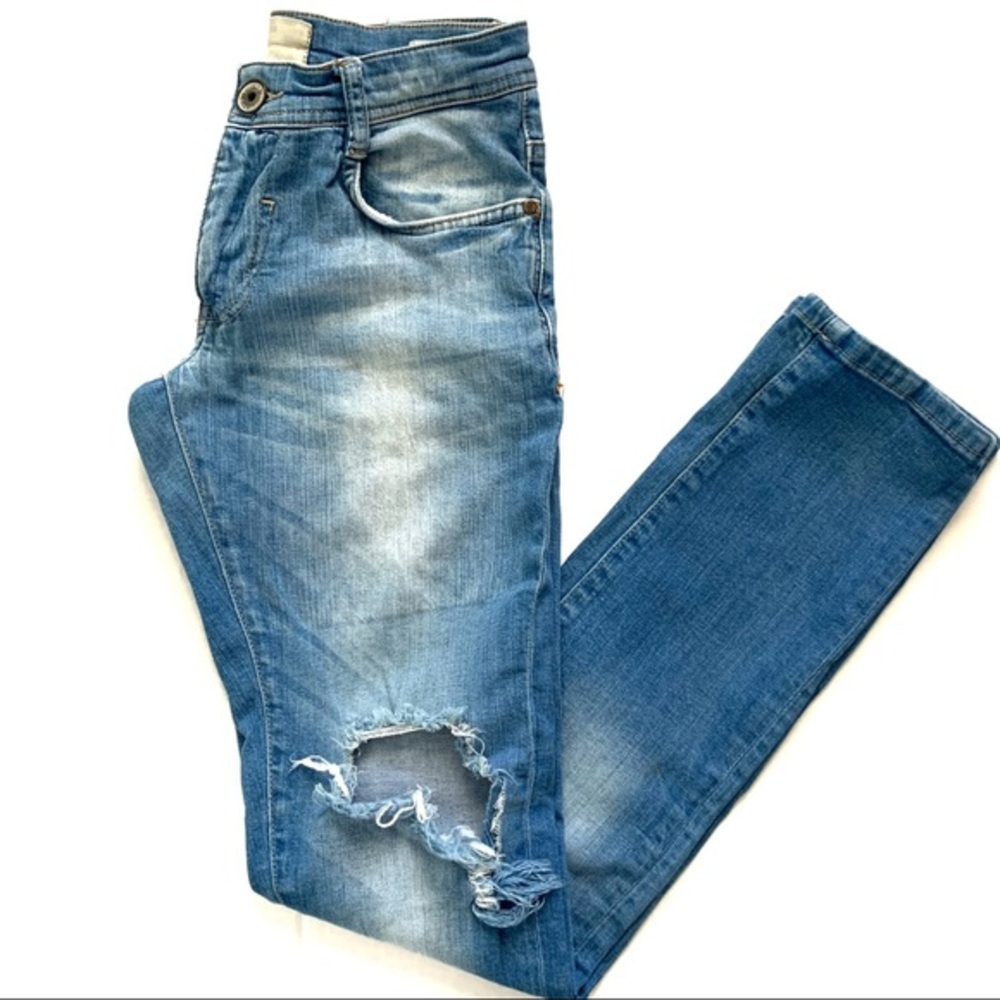 BERSHKA Denim Women’s Rip Skinny Fit Jeans